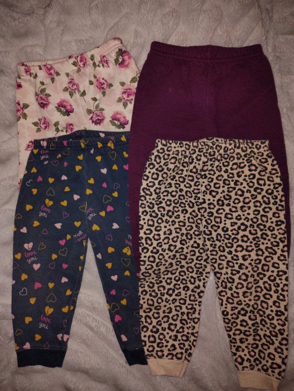 Garanimals Girls' Floral, Plum, Heart-Print & Leopard Sweats